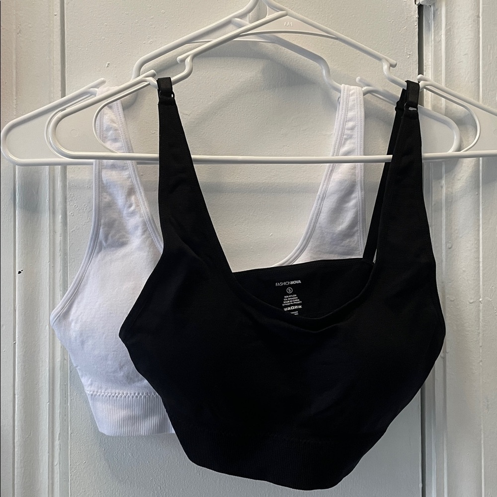 Fashion Nova Black and White Bralette - Picture 3 of 9